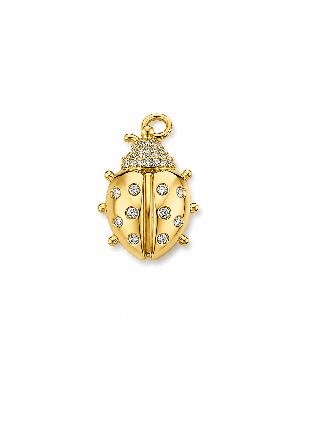 Gold LadyBug Charm