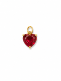 Ruby Heart Charm