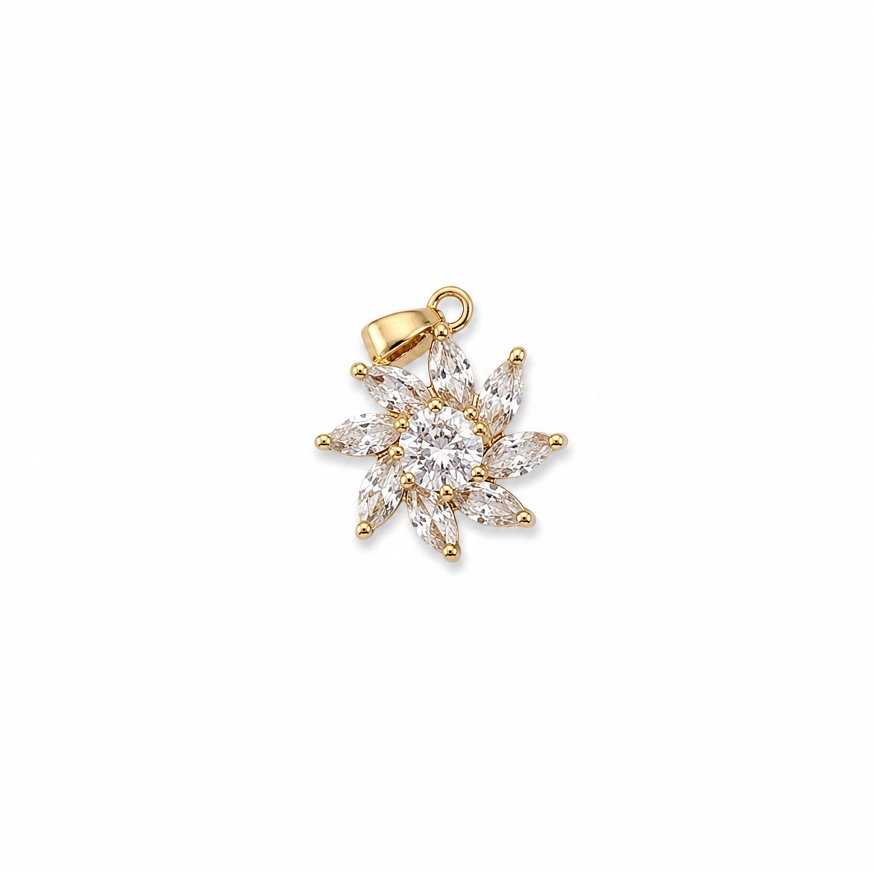 Crystal Pinwheel Charm