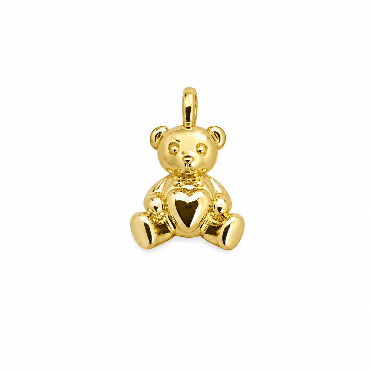 Solid Gold Teddy Bear Charm
