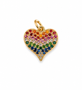 Rainbow Heart Charm