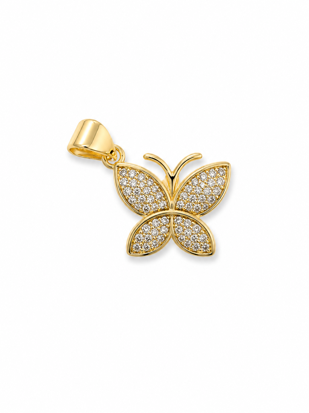 Crystal Butterfly Charm