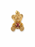 Caged Teddy Bear Charm