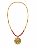 Grace RedGold Medallion Necklace