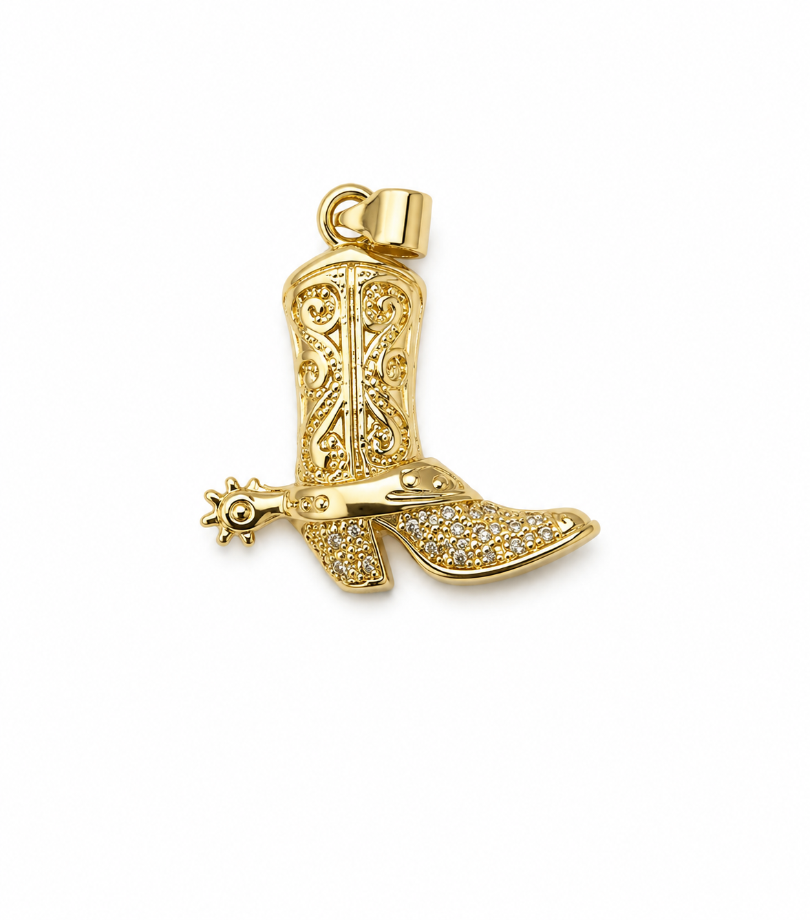 Gold Boot Charm