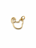 Gold Cat Outline Charm